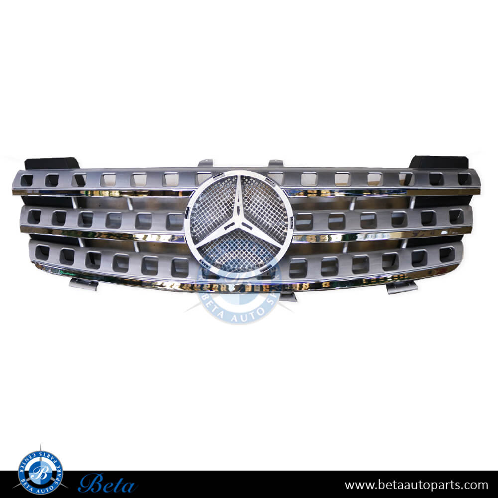 Radiator Grille Silver Color for Mercedes ML-Class W164 2005-2008 models, Part Number 1648850685 Radiator Grille Silver Color for Mercedes ML-Class W164 2005-2008 models, Part Number 1648850685
